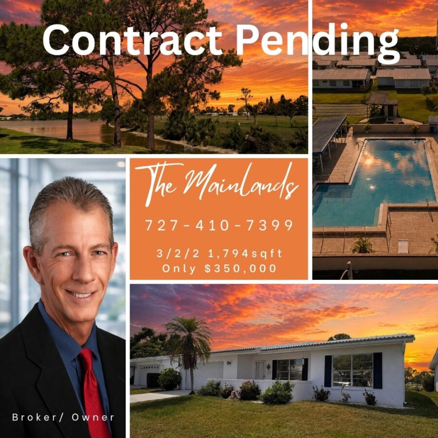 Another home is under contract in The Mainlands of Tamarac by the Gulf in Pinellas Park, Florida. Steve Scherpf, Broker/Owner of SSI Realty, specializes in buying and selling homes in The Mainlands, The Lakes, Waterside Village, Lakeside Village, Ciega Village, Summertree Village, and throughout the Tampa Bay area with over 38 years of real estate experience.
